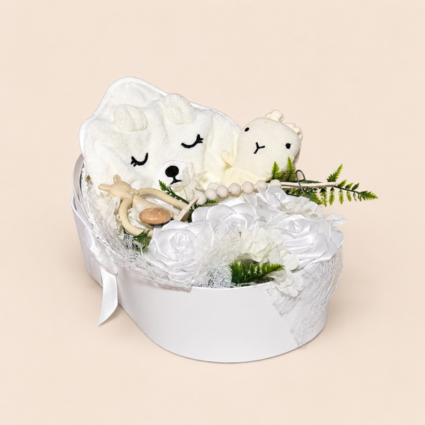 Luxe Babycadeau Roze – Kraampakket met Knuffel, Verzorgingsartikelen