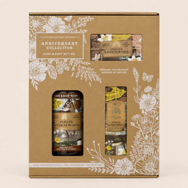 English Soap Company Hand & Body Geschenkset – Indian Sandalwood