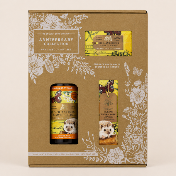 English Soap Company Hand & Body Geschenkset – Sicilian Lemon & Sweet Orange