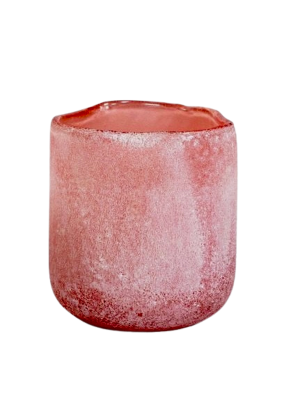 Votive frosted dark Pink [9 x 10 cm] - Dekocandle