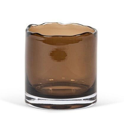 Windlicht  organic rim Mocca - 15 x 15 cm