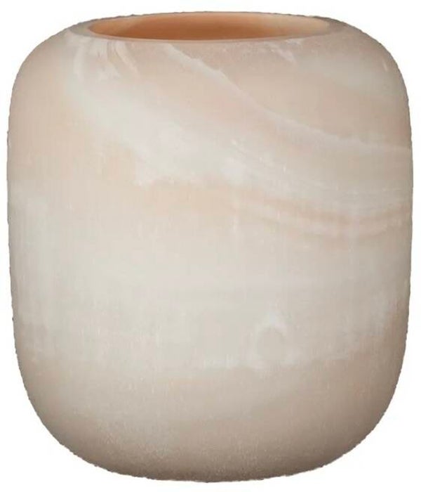 Windlicht Norwell M - Lifestyle - Licht Zalm/Taupe 14 x 13 cm