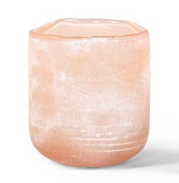 Votive frosted Peach [ 11 x 12,5 cm] - Dekocandle
