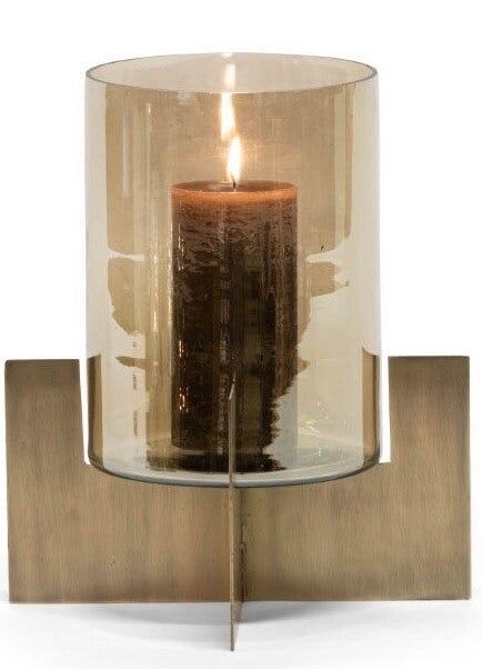 Windlicht Antique Brass M - Dekocandle - 20 x 22 cm