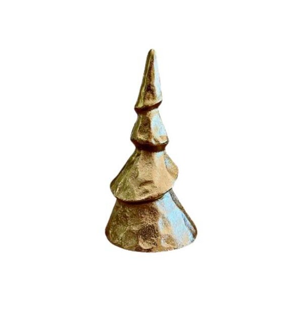 Modern Kerstboom Ornament Goud - 17 x 9 cm