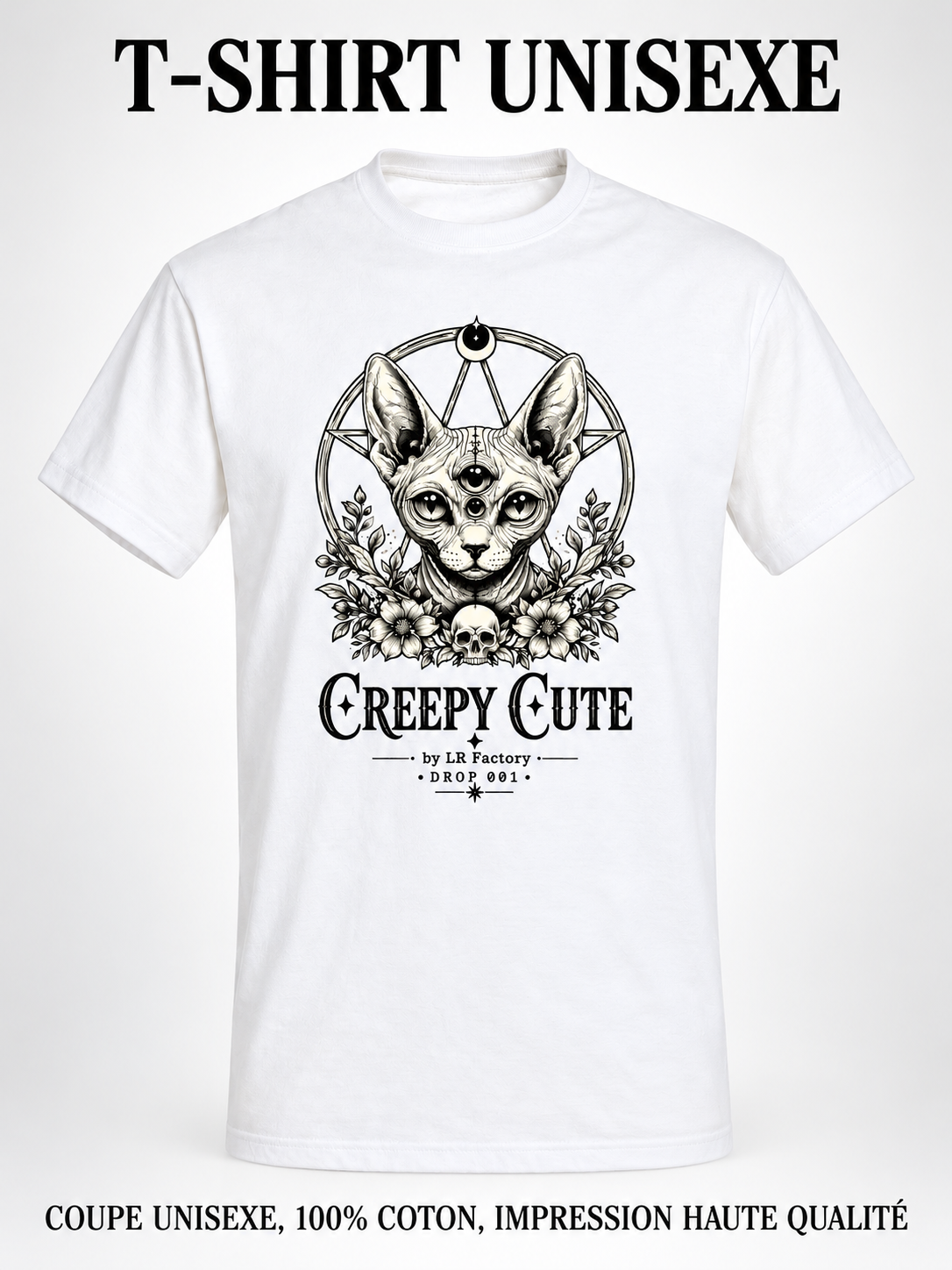 Tee-shirt Unisexe BLANC