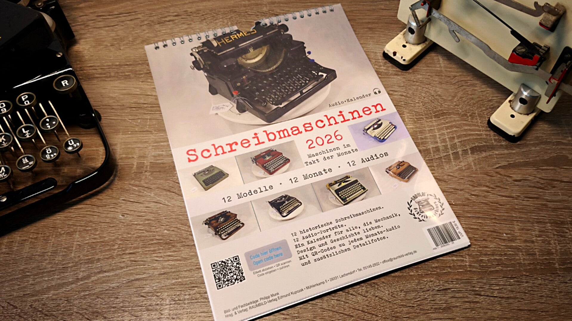 Schreibmaschinenkalender 2026 Audiokalender