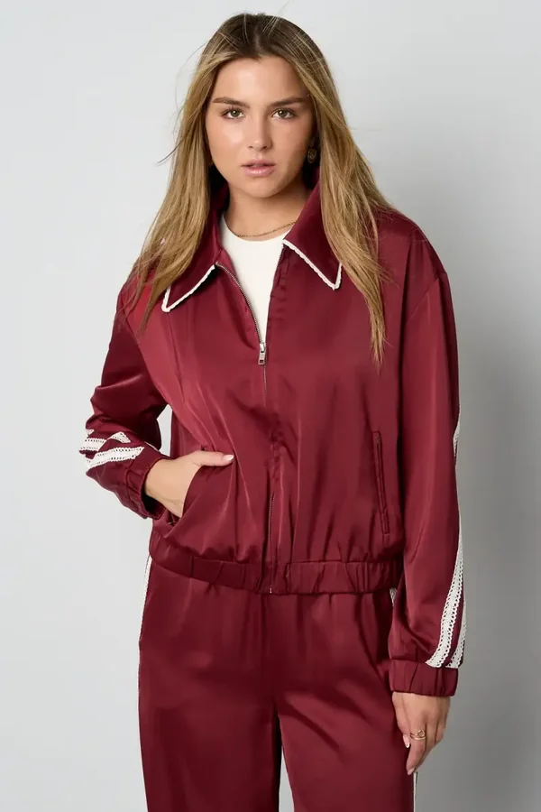 Sporty jacket rood