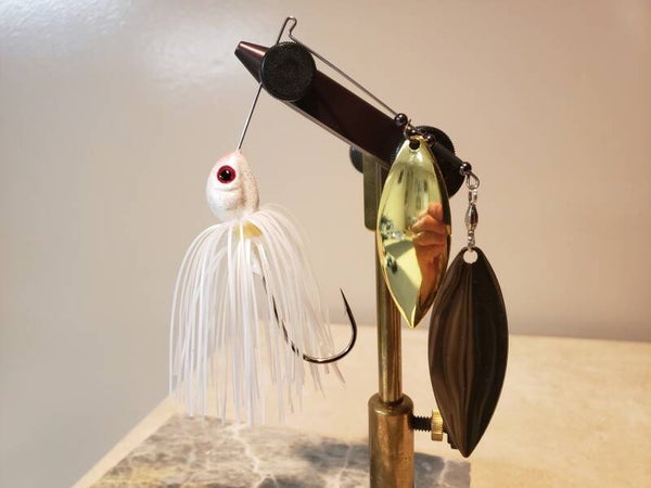 Joe's Deep Six Magnum Spinnerbait. Ghost White. 1 oz.