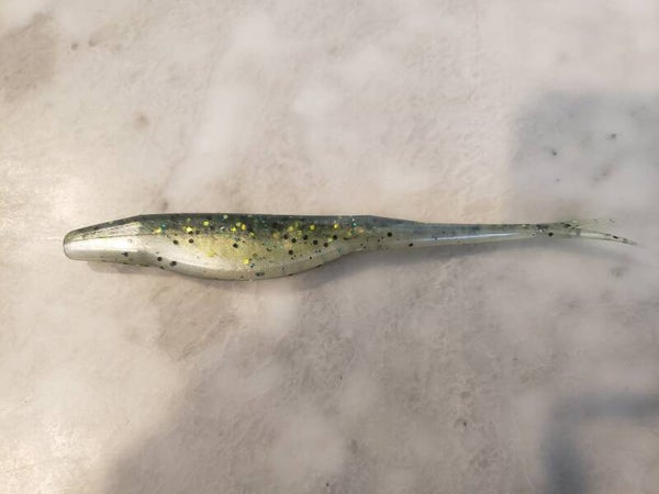 5" Twin Tail Soft Jerkbait. Baby Bass.