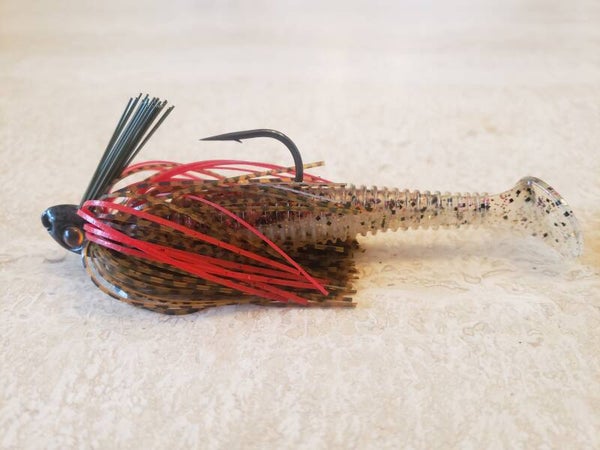 Joe's Ribbed Body Swim Jig. Southern Craw. 3/8 OZ.