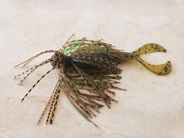 Joe's ultimate finesse ball head jig. Prickley Pear. 1/4 oz.