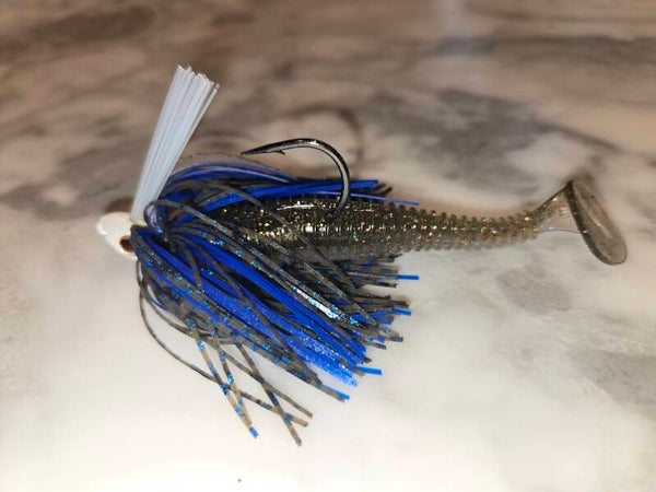 Joe's Ribbed Body Swim Jig. Frostbite. 1/4 oz.