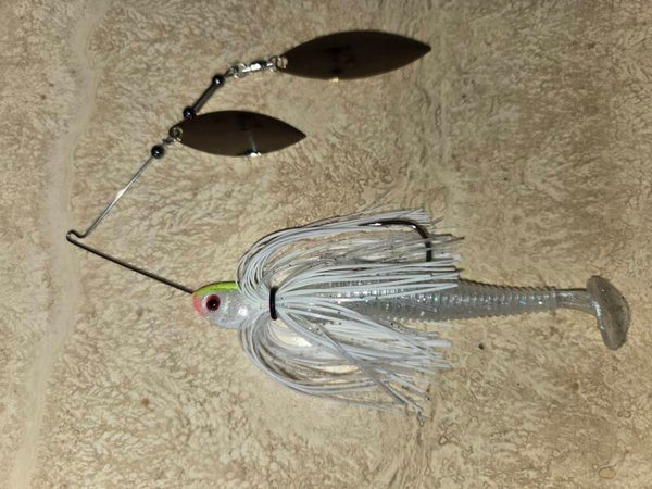 Joe's Pro Series Spinnerbait. White Ghost. 3/4 oz.