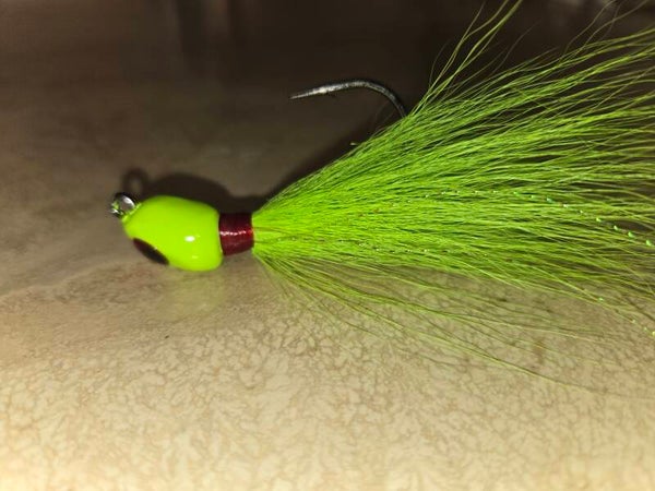Joe's Surf Jigs. Chartreuse Flash. 3/4 oz.
