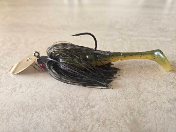 Joe's pro series bladed swim jig. 1/4 oz. Alabama sunfish.