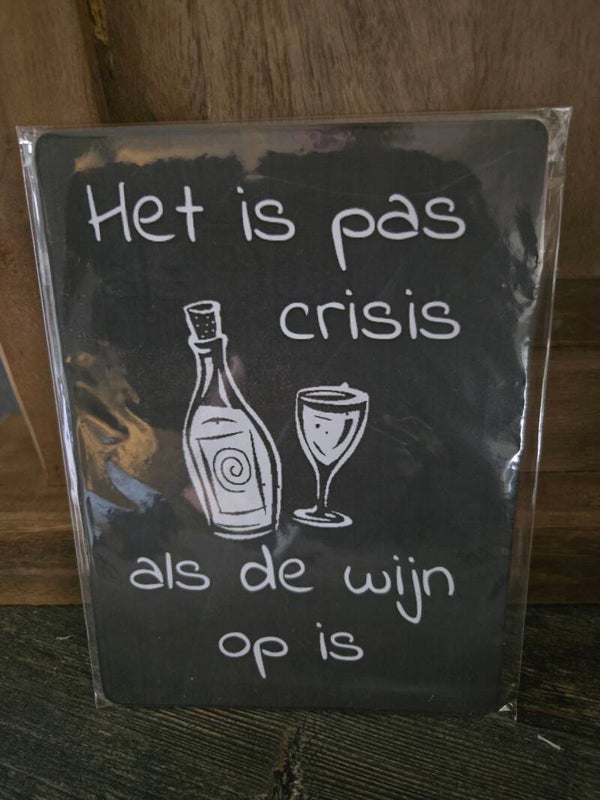 nostalgisch foto en tekstbordje.