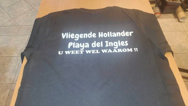 De achter kant han mee gedrukt worden