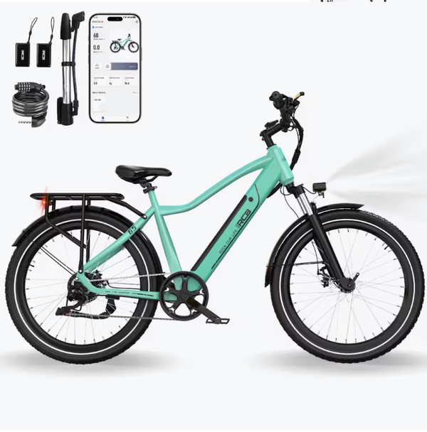 RCB Bici Elettrica per Adulti 27.5" E-Bike, APP, NFC, RCB-G5