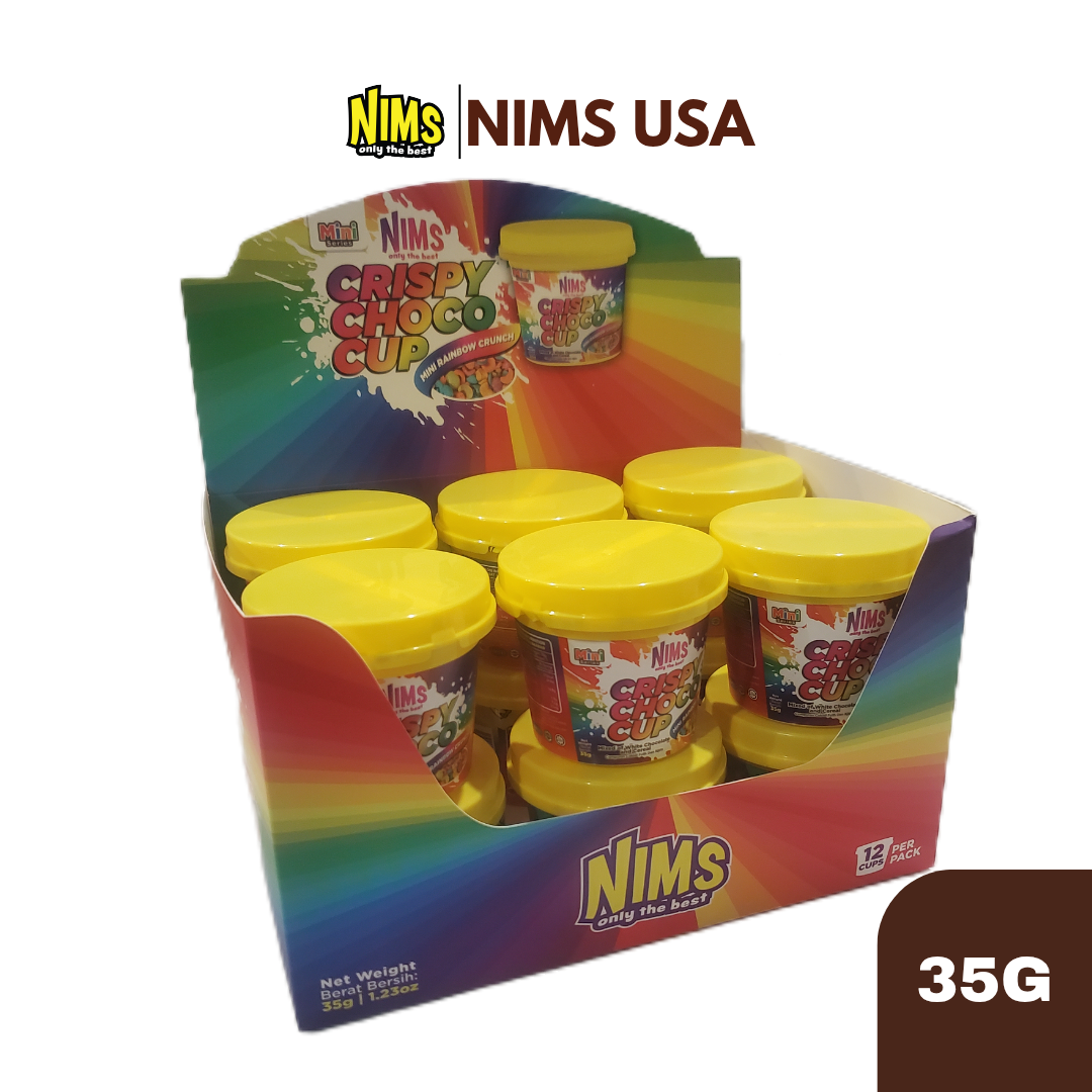 Mini Rainbow Crunch With Milk Chocolate 35g (Pack 12)