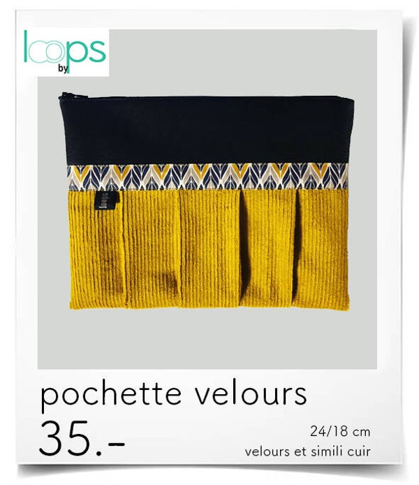 pochette velours