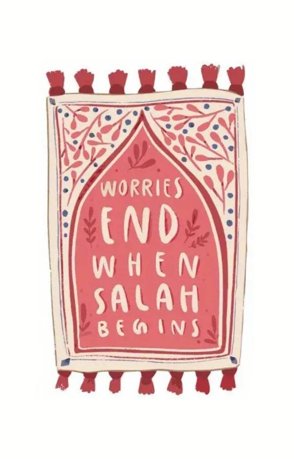 Worried End when Salah Begins Art
