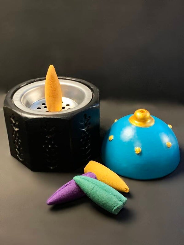 Mosque Incense Burner - Black Base