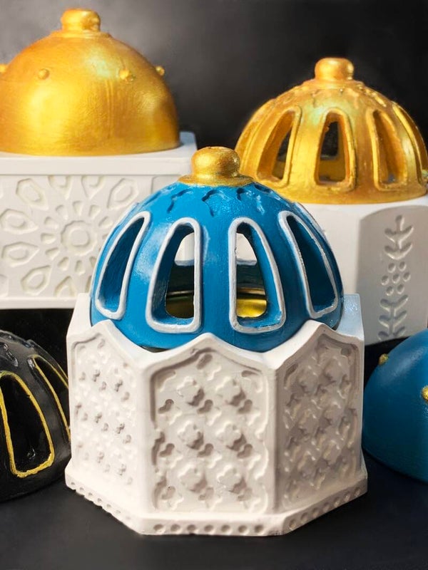 Mosque Incense Burner - White Base