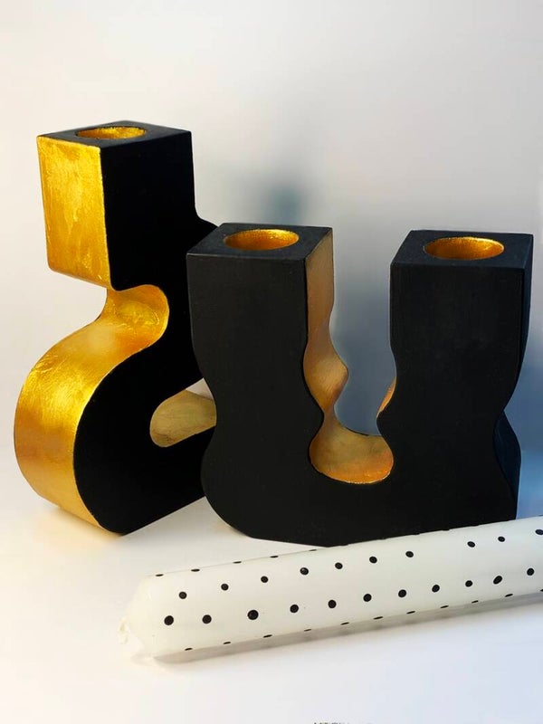 Sculptural Irregular Candle Holders