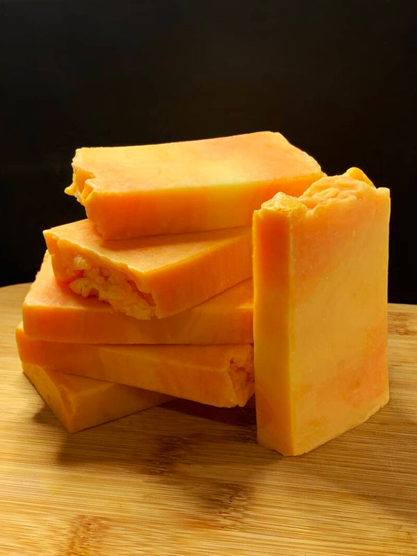 Yaffa Orange Artisan Olive Oil Soap Slice