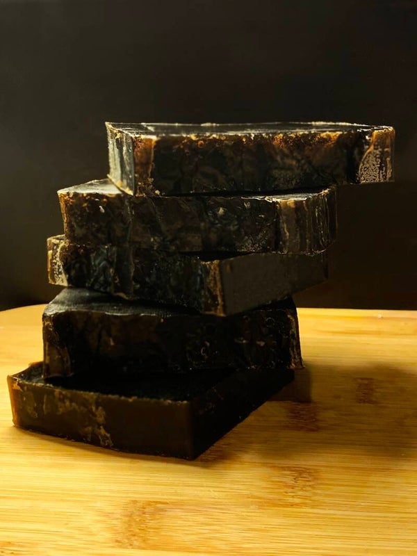 Black Charcoal Soap Loaf – White Fig & Vanilla