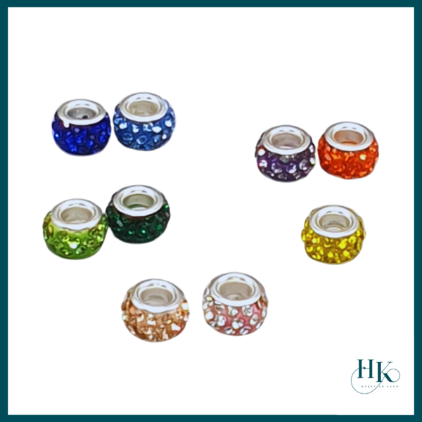 Glitterkralen voor sleutelhanger