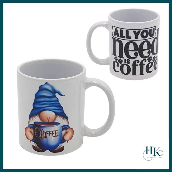 Bedrukte mok met Gnoom en tekst quote