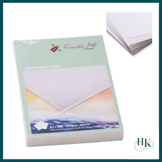 Encaustic Art A5 witte schilder karton 100 vel