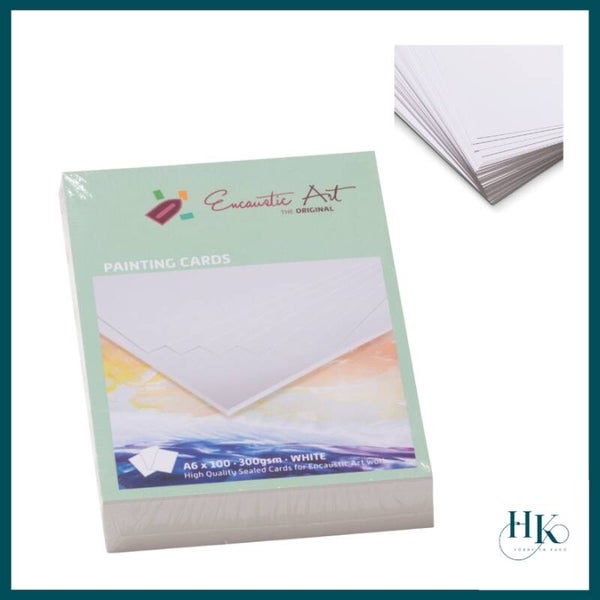 Encaustic Art A6 witte schilder karton 100 vel