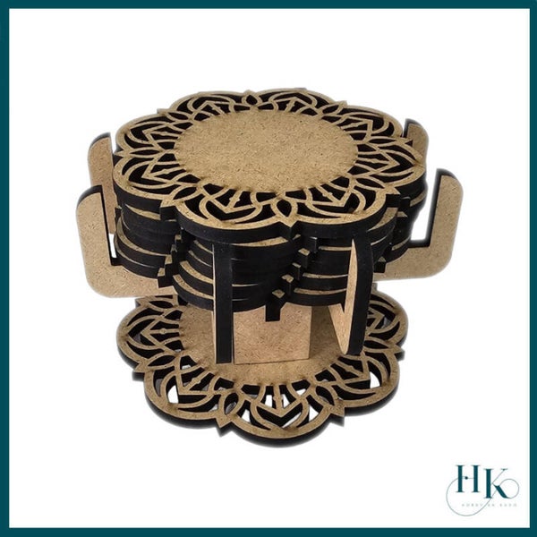 Onderzetters op een voetje.