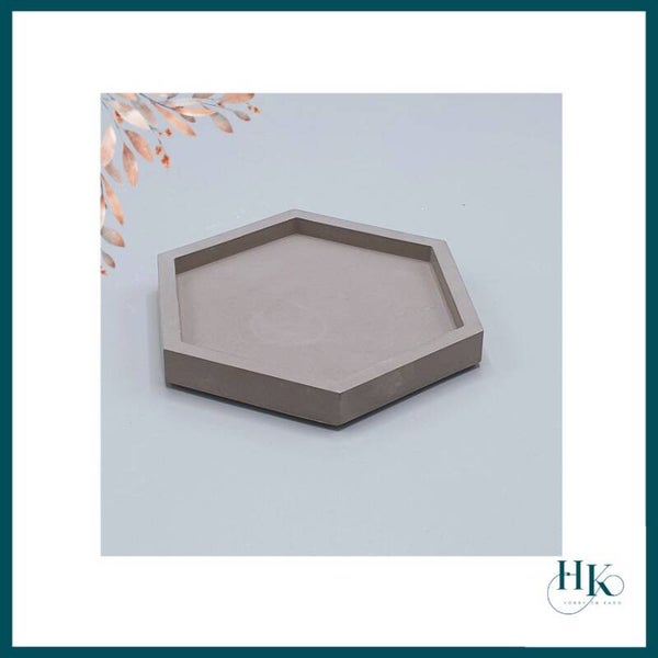 Porseleingips Hexagon plateau