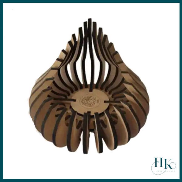 Houten waxinelicht houder Yara