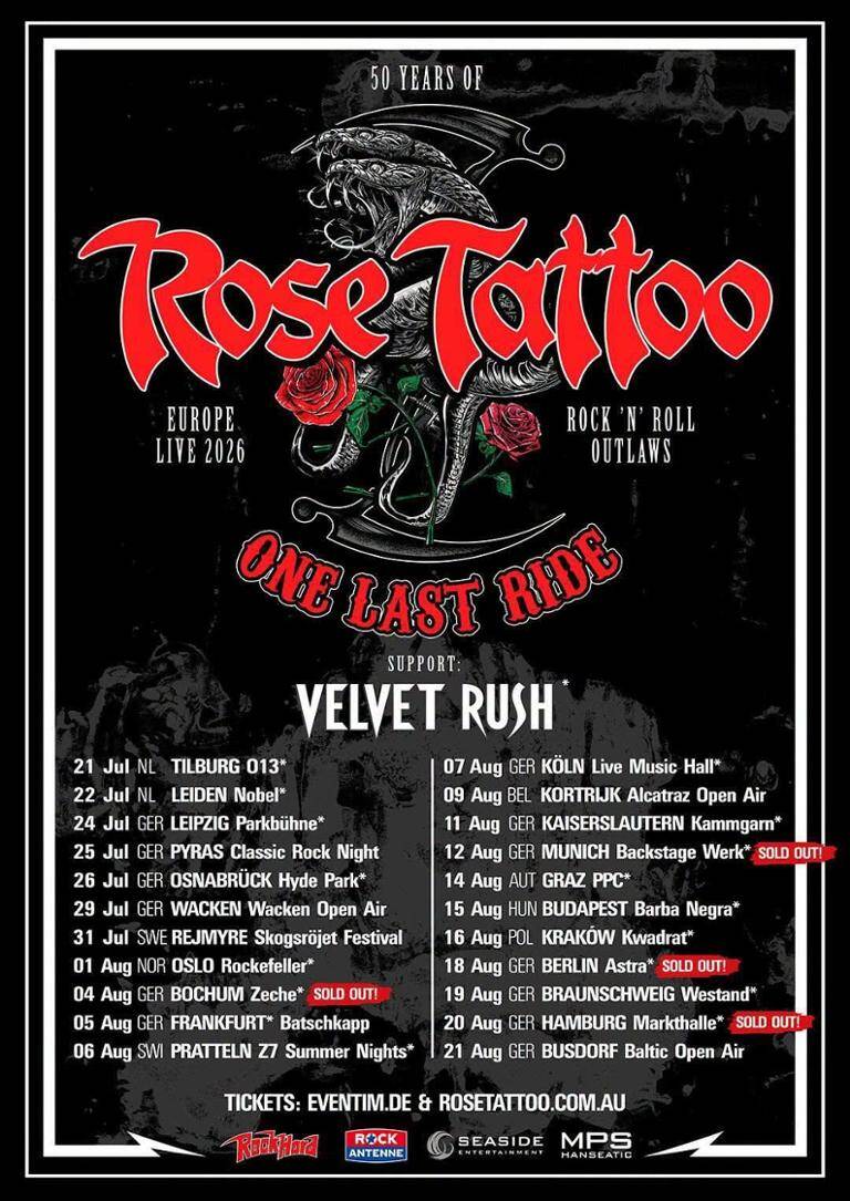 Ayers Rock: Buffalo – Buster Brown – Rose Tattoo (AUS)