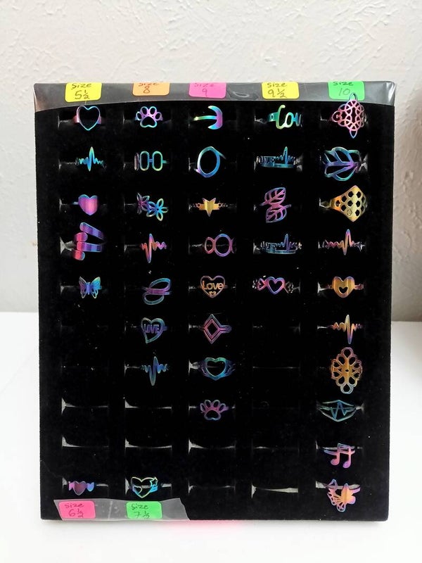 Neon color rings