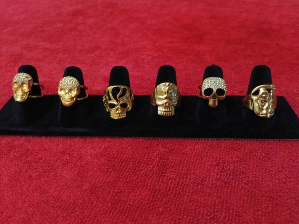Skull gold Rings