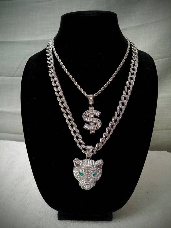 Pantera and dollar chain set
