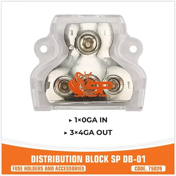 SP DB 01 DISTR BLOCK 1X0GA IN + 3X4GA OUT