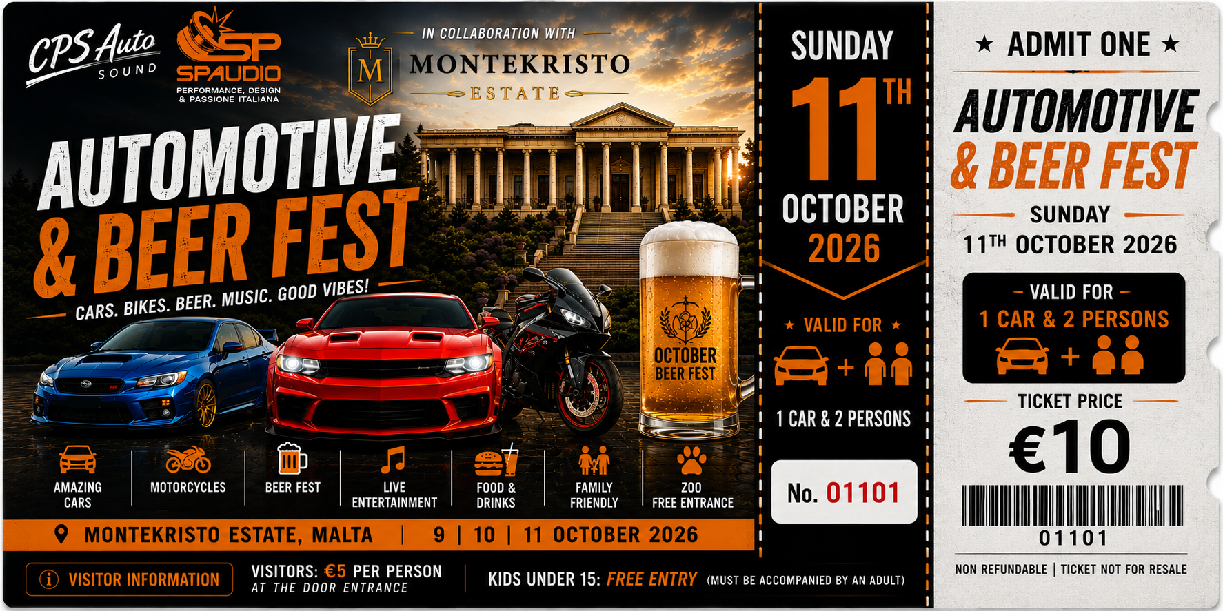 11th October, book yours on 99695716