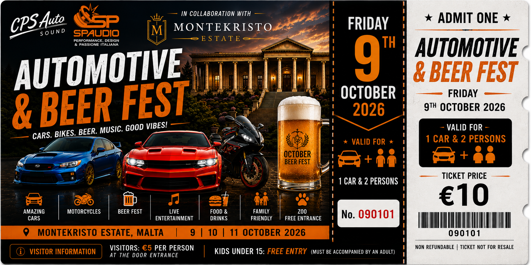 9th October, book yours on 99695716