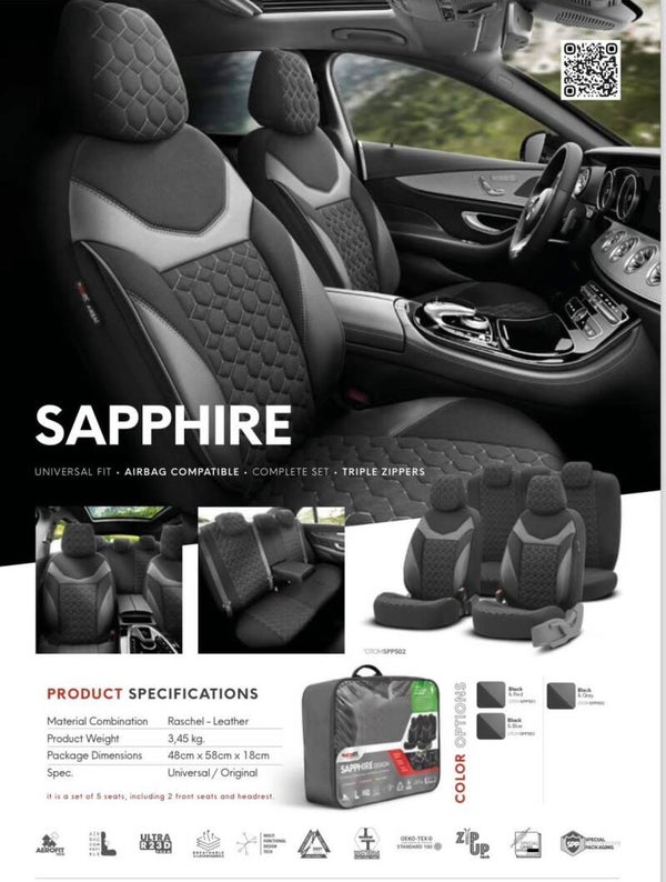 Otom Sappihre Design. Split back seat