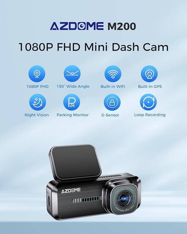 AZDOME 1080P Dashcam - M200