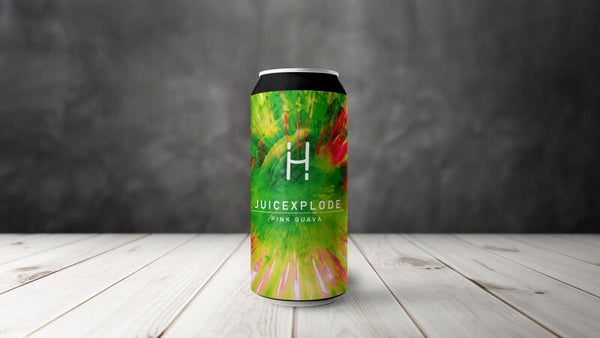 Juicexplode Guava. Hazy fruit beer - box 24x440ml cans