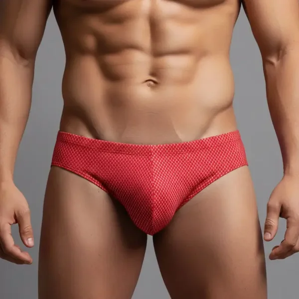 Rode Fijn Motief Heren Slip