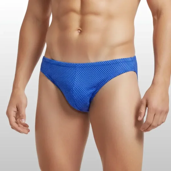 Blauwe Fijn Motief Heren Slip